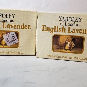 NWT  vintage Yardley of London bar soap in English lavender set  of two
